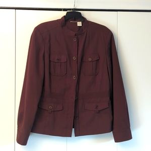 Field gear (Macy's) brown linen blend jacket. Size Large